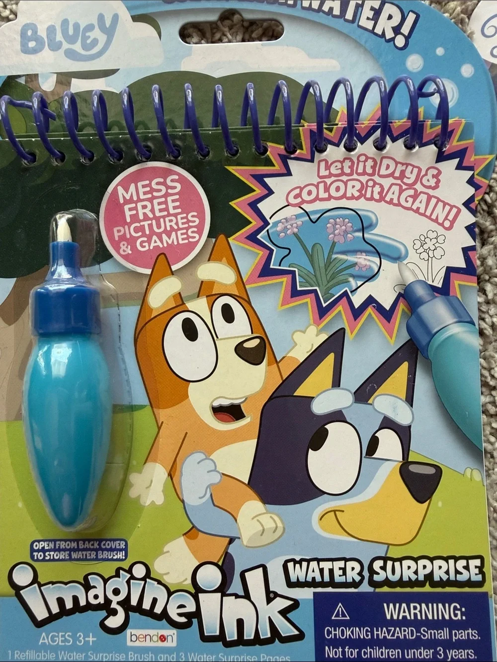 Target Imagine Ink Color-With-Water Activity Books - Blue & Purple